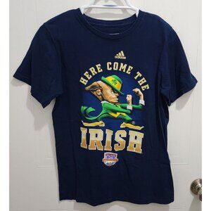 Adidas Notre Dame Here Come The Irish 2013 BCS Championship T Shirt Size Small